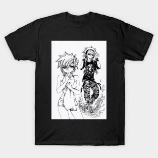 Drawing of Spiky Hair Girl 2010 T-Shirt